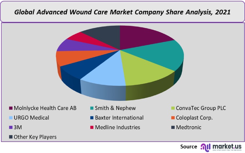 advanced wound care market company share analysis