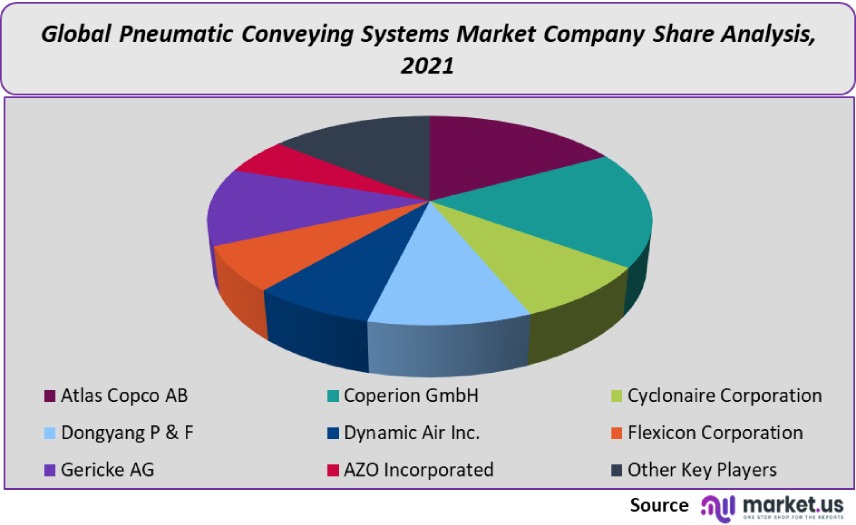 pneumatic conveying systems market company share analysis