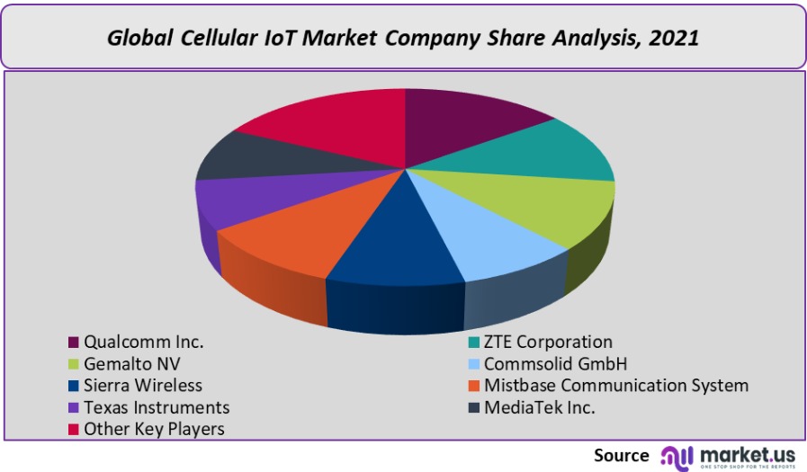 cellular iot market company share analysis