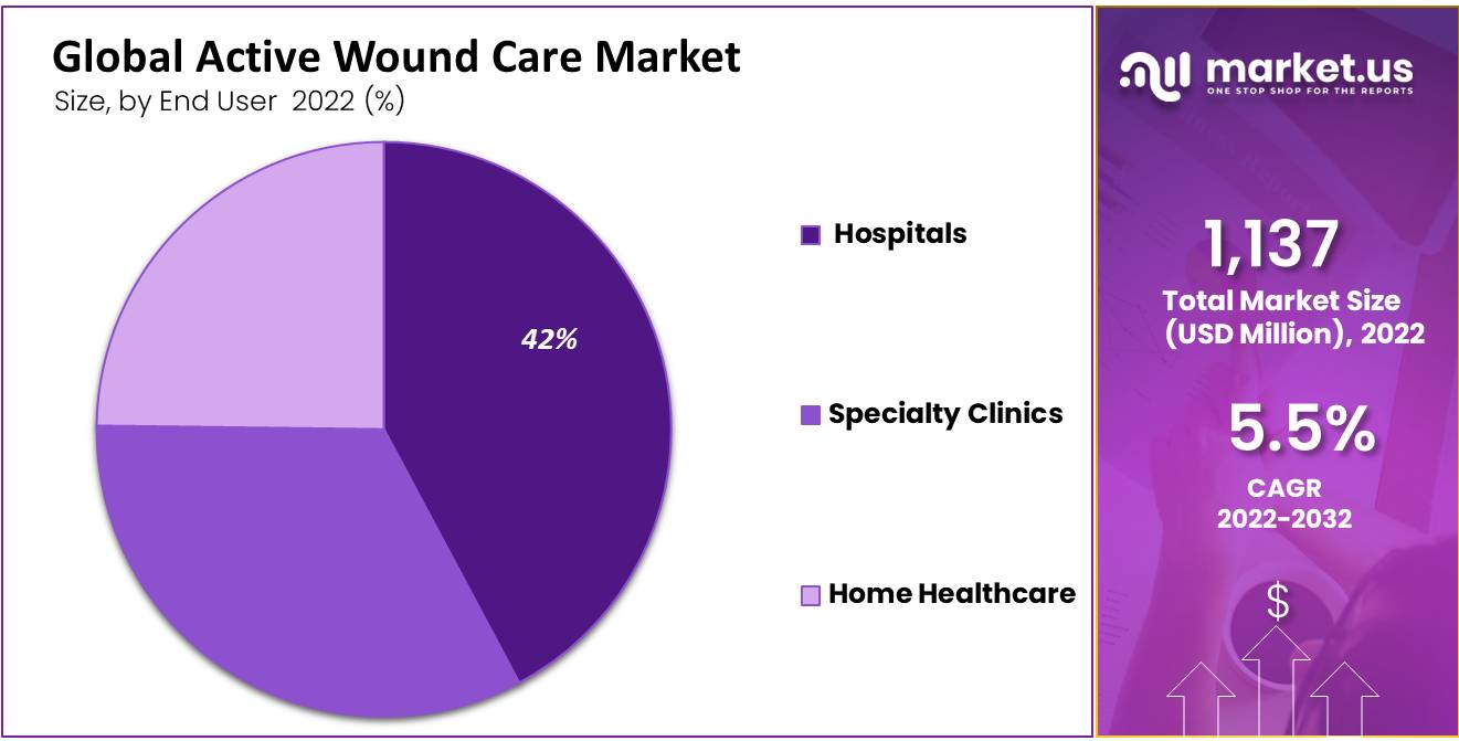 global active wound care market by end user