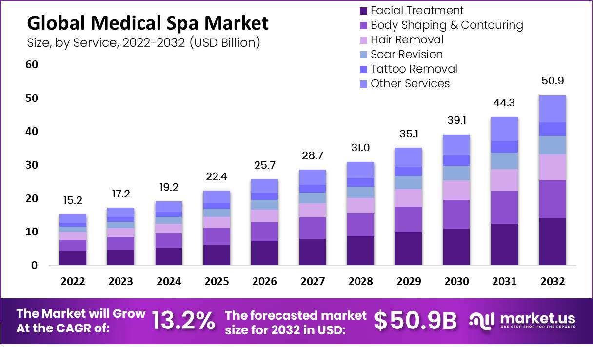 Medical Spa Market by service