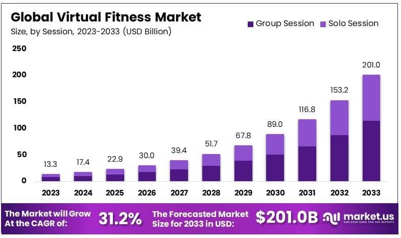 Virtual Fitness Market By Size