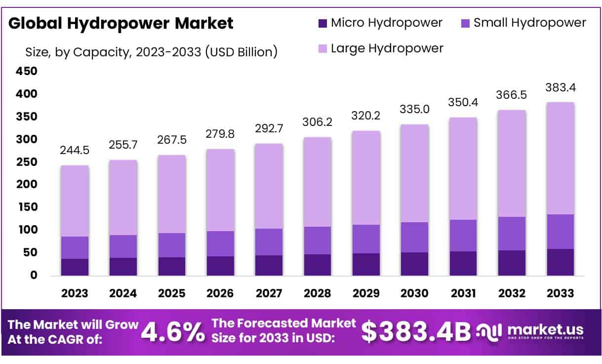 Hydropower Market Size, Share, Growth | CAGR of 4.6%