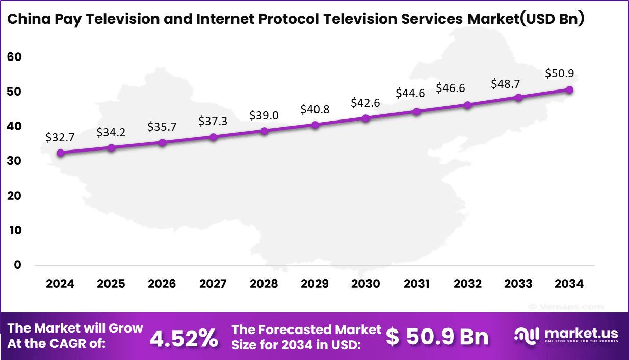 China Pay Television and Internet Protocol Television Services Market Size