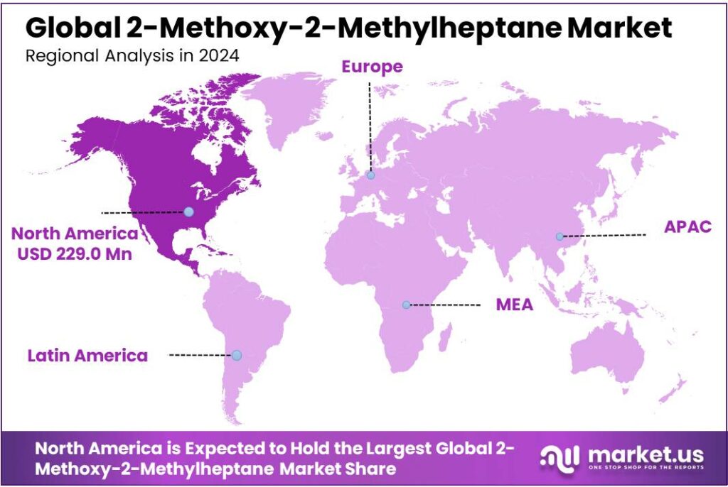 2-Methoxy-2-Methylheptane Market Regional Analysis