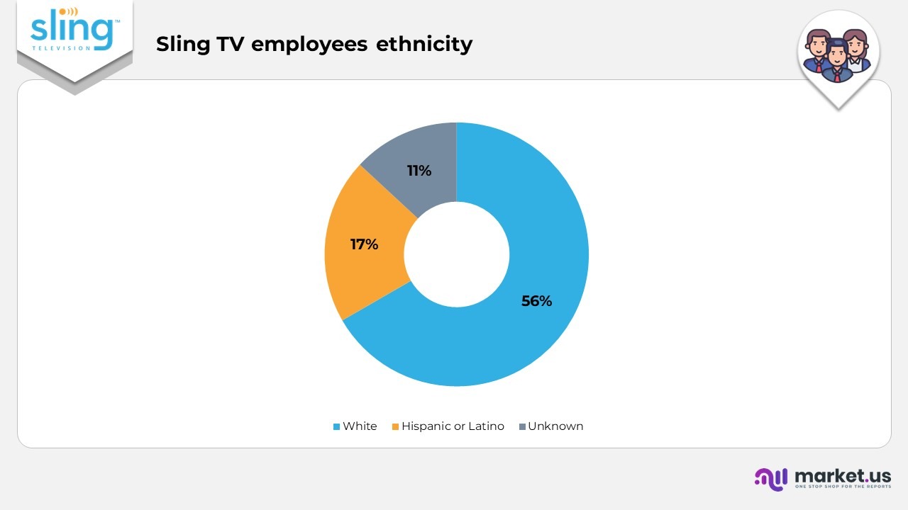 Sling TV Employees ethnicity