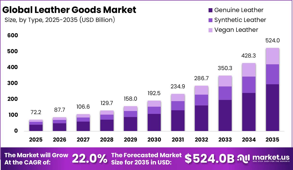 Global Leather Goods Market Size Projection Graph 2025 Project