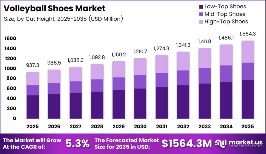Volleyball Shoes Market Size Analysis Bar Graph